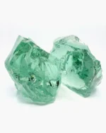 Bryły Szklane Turkusowo Zielone