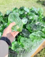 Bryły Szklane Turkusowo Zielone Dwukolorowe - obrazek 3